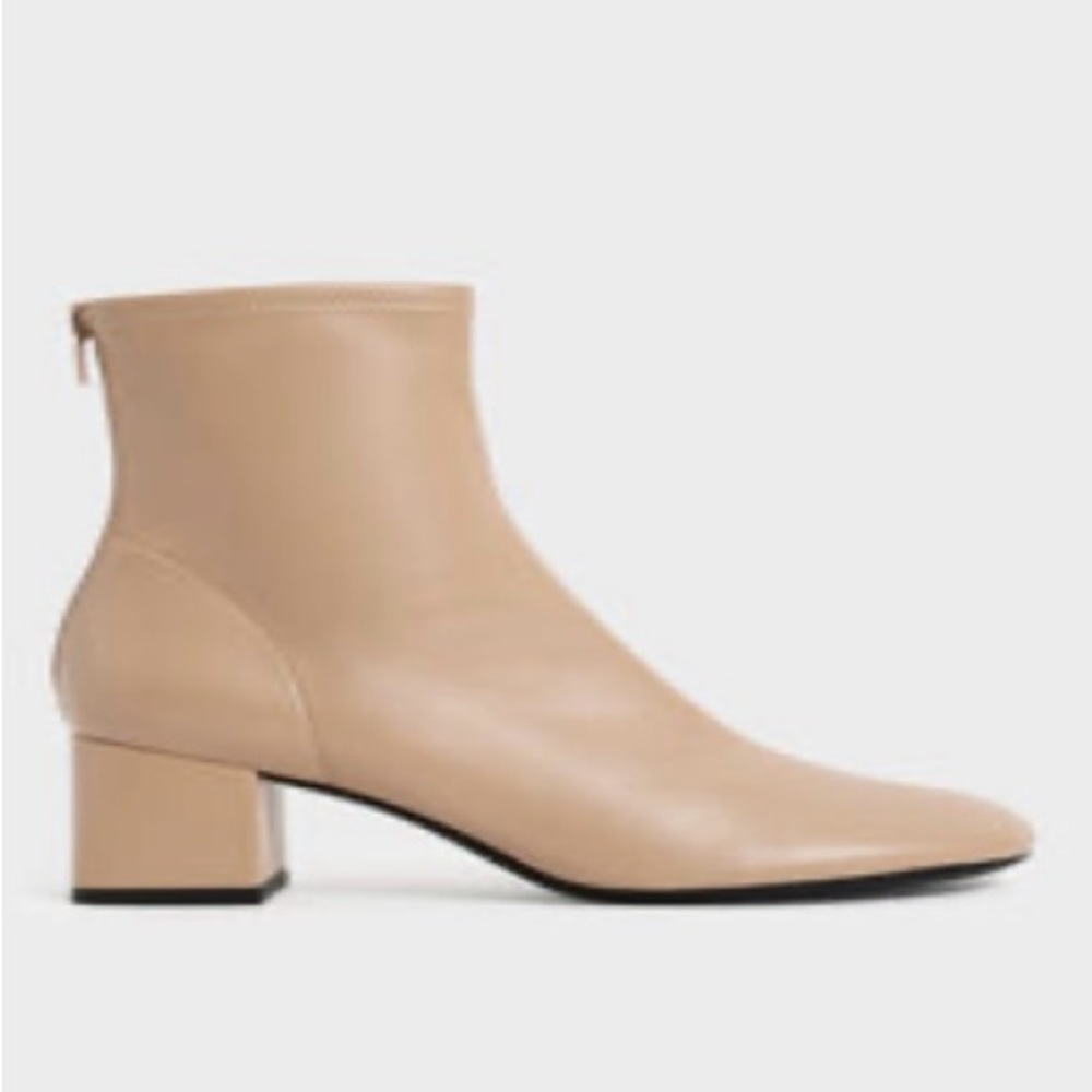 Charles & Keith beige booties, US size 7